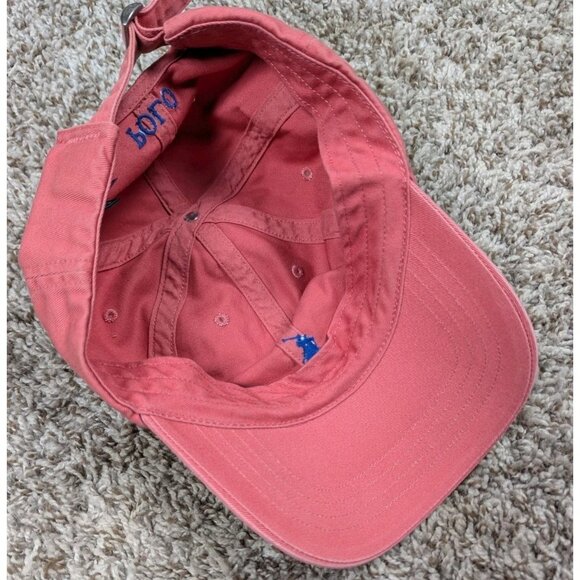 Polo Ralph Lauren Baseball Hat Cap Chino Cotton Adjustable Classic Faded Salmon - Picture 6 of 8
